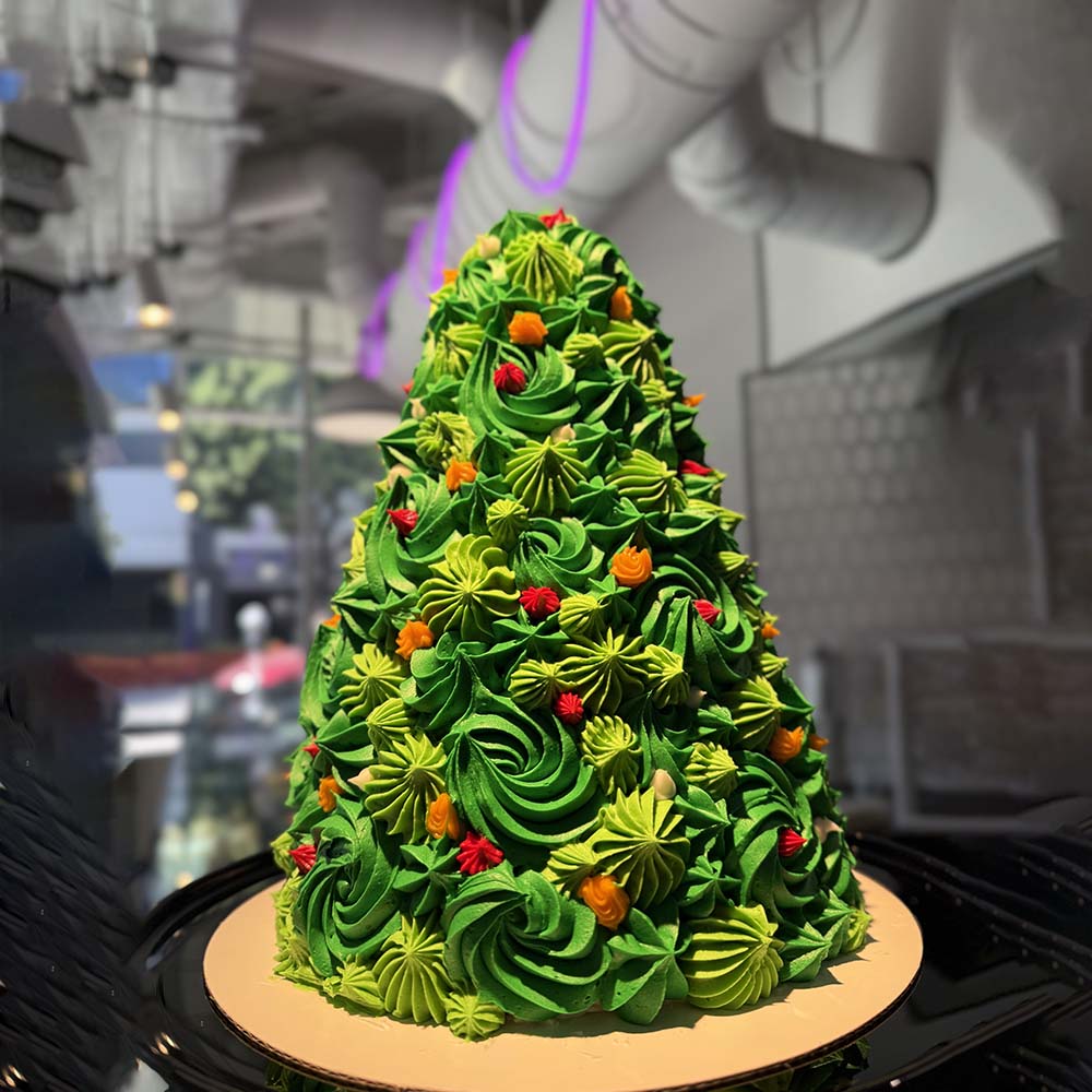 Christmas Tree Cake (12″ Tall)