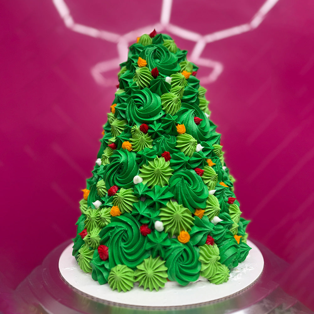 Christmas Tree Cake (12″ Tall)